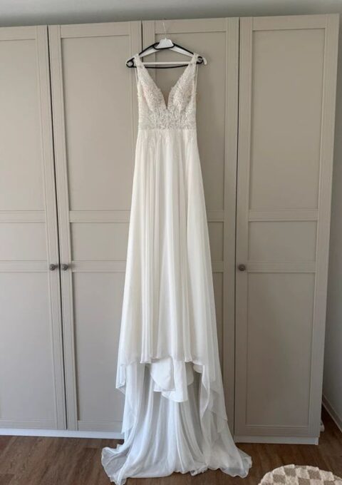 Second Hand Brautkleid Bianco Evento ADAN A-Linie Gr. 38 Neu & ungetragen Foto 1