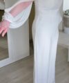 Second Hand Brautkleid Bianco Evento Jumpsuit Gr. 40 Foto 3