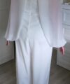Second Hand Brautkleid Bianco Evento Jumpsuit Gr. 40 Foto 5