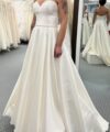 Second Hand Brautkleid Bianco Evento A-Linie Gr. 38 Foto 3
