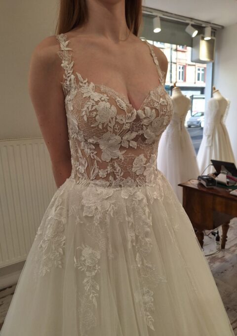 Second Hand Brautkleid Bella A-Linie Gr. 36 Neu &amp ungetragen Foto 1
