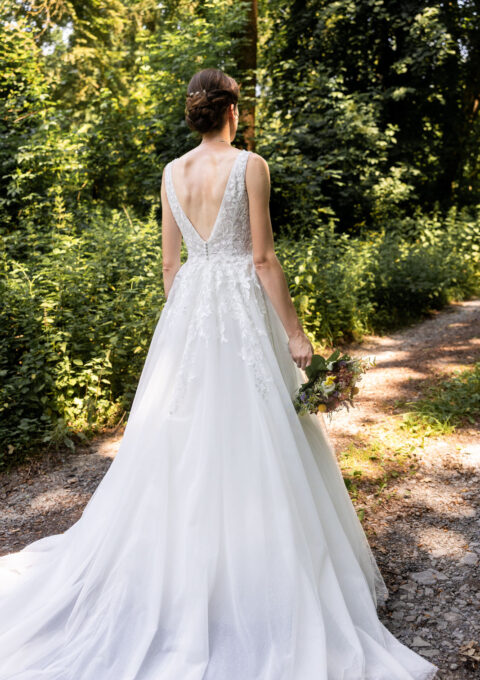 Second Hand Brautkleid Lisa Donetti 2326 A-Linie Gr. 36 Foto 1