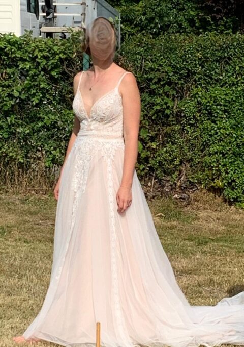 Second Hand Brautkleid Herve Paris Alize Boho Gr. 36 Foto 1