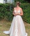 Second Hand Brautkleid Herve Paris Alize Boho Gr. 36 Foto 5