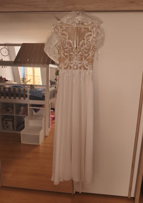 Second Hand Brautkleid Fuchs A-Linie Gr. 38 Neu &amp ungetragen Foto 1