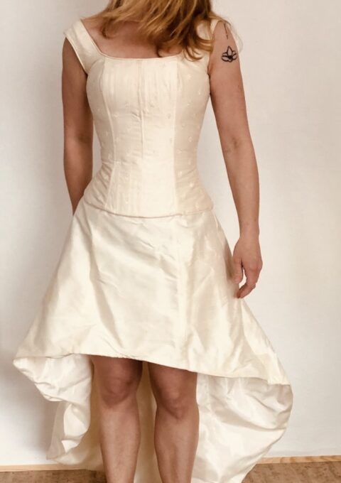 Second Hand Brautkleid Bella Vokuhila Gr. 34 Foto 1