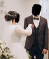 Second Hand Brautkleid Einzelanfertigung A-Linie Gr. 40 Maßgeschneidert Foto 6