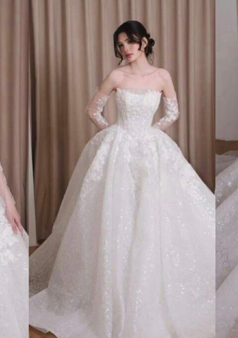 Second Hand Brautkleid Brautkleid-Schneiderei A-Linie Gr. 36 Foto 1