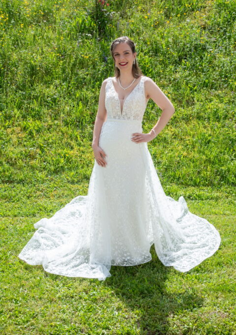 Second Hand Brautkleid Adriana Alier SENIN Fit and Flare Gr. 38 Foto 1