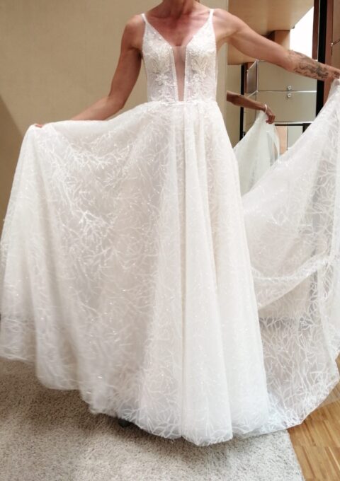 Second Hand Brautkleid Libelle Marano A-Linie Gr. 34 Foto 1
