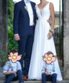 Second Hand Brautkleid A-Linie Gr. 34 Maßgeschneidert Foto 6