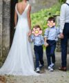 Second Hand Brautkleid A-Linie Gr. 34 Maßgeschneidert Foto 5
