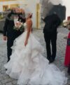 Second Hand Brautkleid WTOO Top WT811 Gr2 Mascato Rock WT718 Gr2 nude unterlegt Prinzessin Gr. 34 Foto 1