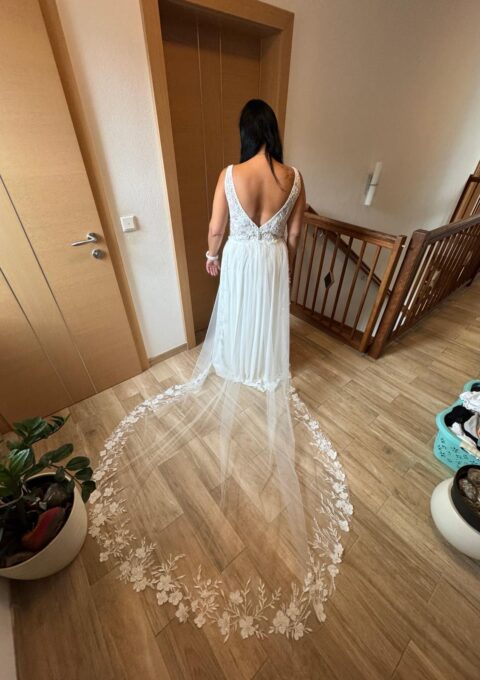 Second Hand Brautkleid A-Linie Gr. 44 Foto 1