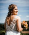 Second Hand Brautkleid Bianco Evento Doridis A-Linie Gr. 44 Foto 4