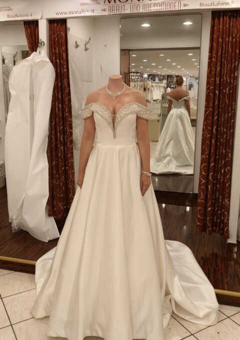 Second Hand Brautkleid Demetrios The Sposa Group A-Linie Gr. 34 Neu &amp ungetragen Foto 1