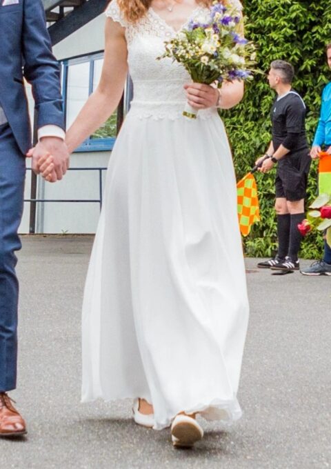 Second Hand Brautkleid Bianco Evento MARGARET Boho Gr. 38 Foto 1
