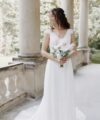 Second Hand Brautkleid Angela Bianca Boho Gr. 38 Foto 3
