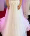 Second Hand Brautkleid A – Linie Romantisch Spitze A-Linie Gr. 38 Neu & ungetragen Foto 2
