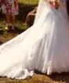 Second Hand Brautkleid A-Linie Gr. 42 Maßgeschneidert Foto 4