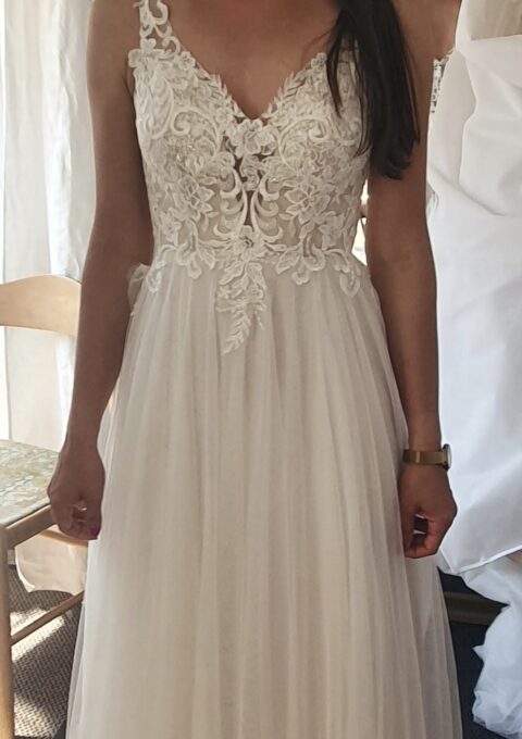 Second Hand Brautkleid Hochzeitsrausch Bedonista C 23- 26 A-Linie Gr. 34 Foto 1