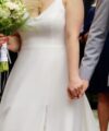 Second Hand Brautkleid Bianco Evento Adelina A-Linie Gr. 42 Maßgeschneidert Foto 4