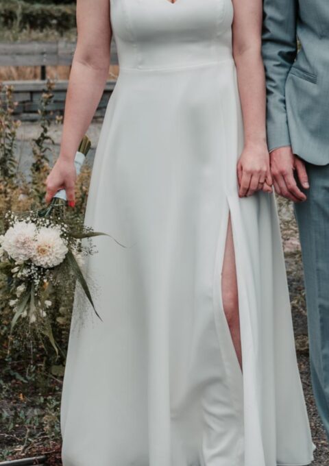 Second Hand Brautkleid Bianco Evento Adelina A-Linie Gr. 42 Maßgeschneidert Foto 1