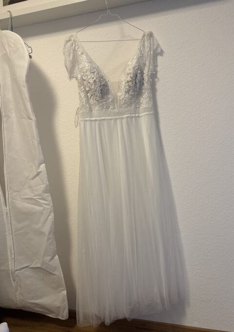 Second Hand Brautkleid Kelsey Rose Sahara 50417 A-Linie Gr. 38 Maßgeschneidert Foto 1