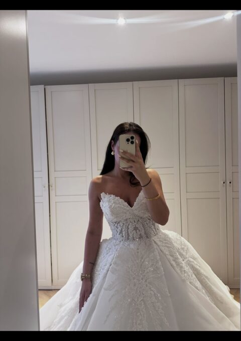 Second Hand Brautkleid Cinderella Prinzessin Gr. 36 Mageschneidert Foto 1