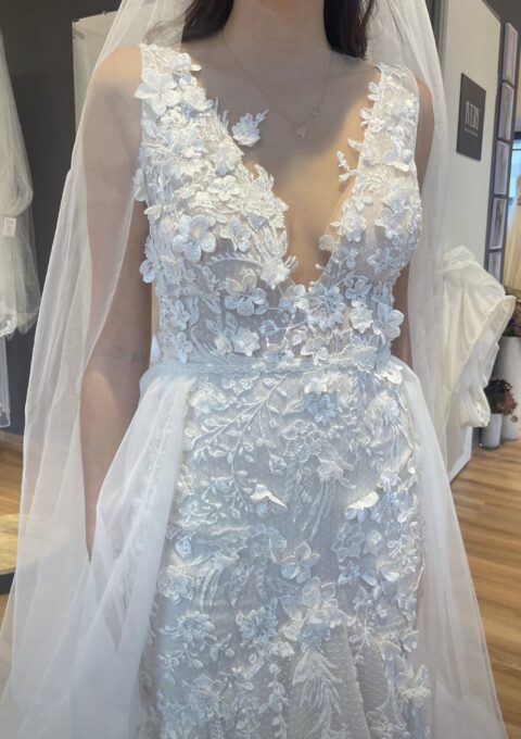 Second Hand Brautkleid Aire Barcelona Meerjungfrau Gr. 42 Neu &amp ungetragen Foto 1