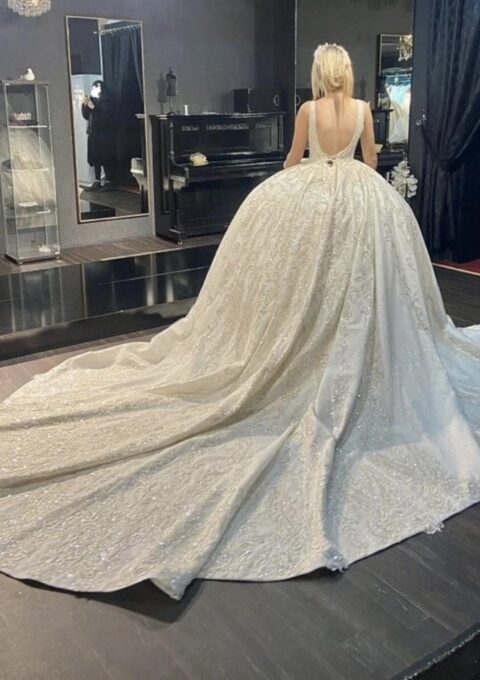 Second Hand Brautkleid Melisam Prinzessin Gr. 36 Mageschneidert Foto 1