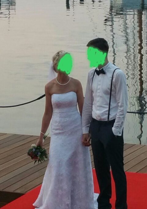 Second Hand Brautkleid A-Linie Gr. 36 Foto 1
